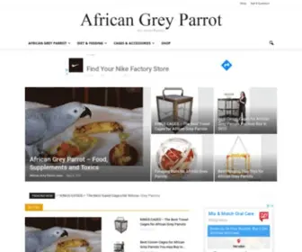 Africangreyparrots.net(African Grey Parrot) Screenshot