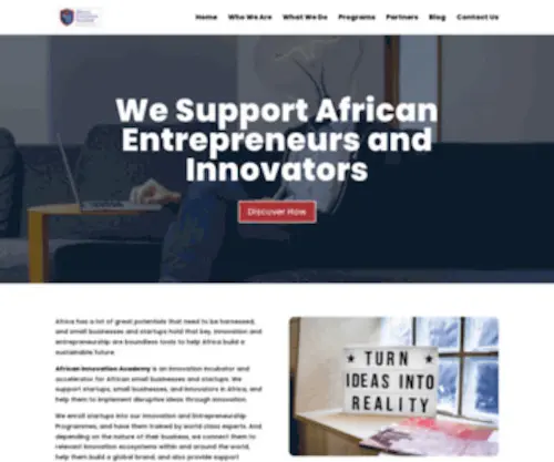 Africaninnovation.academy(Supporting African Innovators) Screenshot