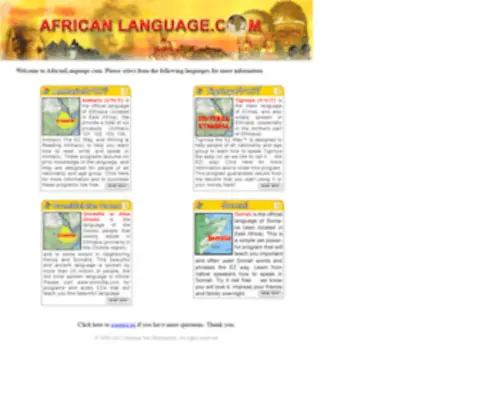 Africanlanguage.com(Africanlanguage) Screenshot