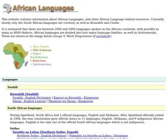 Africanlanguages.com(African Languages info) Screenshot