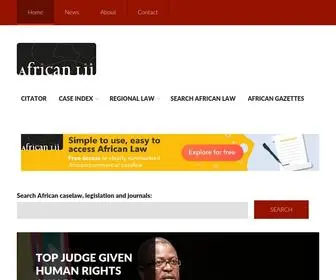 Africanlii.org(African Legal Information Institute) Screenshot