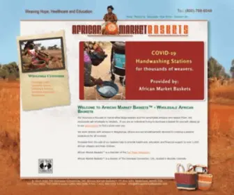 Africanmarketbaskets.com(We supply Bolga Baskets from Africa to Wholesale customers) Screenshot