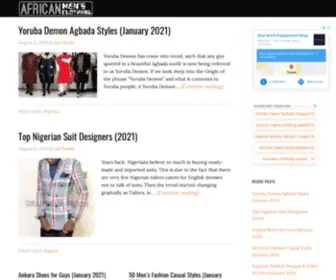 Africanmensclothing.com(African Men's Clothing (Online Fashion Magazine)) Screenshot