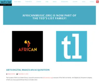 Africanmusic.org(African Music Encyclopedia) Screenshot