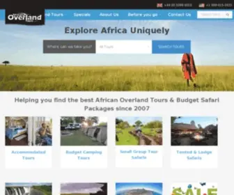 Africanoverlandtours.com(Africa Tours) Screenshot