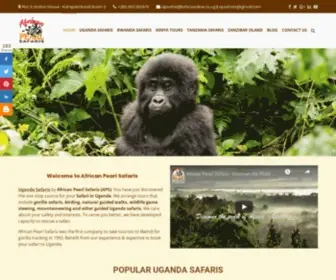 Africanpearlsafaris.com(Uganda Safaris) Screenshot