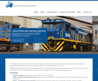 Africanrail.co.za(African Rail and Traction Services Sales) Screenshot