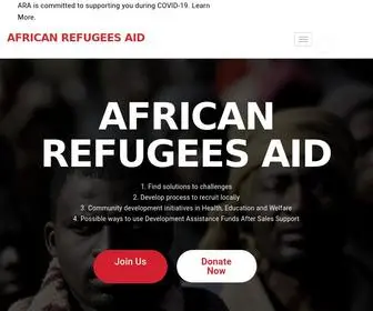 Africanrefugeesaid.org(AFRICAN REFUGEES AID) Screenshot