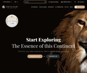 Africansafarigroup.com(An African safari) Screenshot