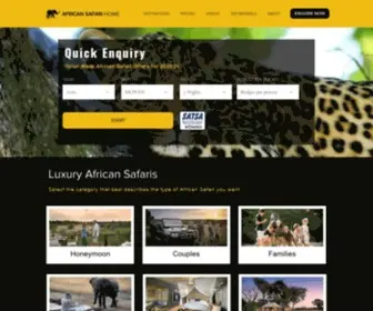 Africansafarihome.com(African Safari Honeymoon Packages 2021) Screenshot