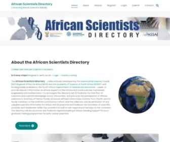 Africanscientists.africa(African Scientists Directory) Screenshot