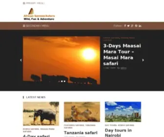 Africansermonsafaris.com(African Safari Tours and Holidays Kenya) Screenshot
