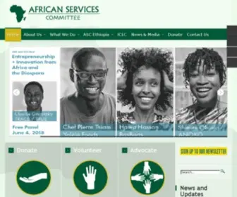 Africanservices.org(African Services Committee) Screenshot