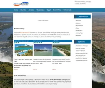 Africanshores.co.za(Zanzibar Holiday Packages Specials) Screenshot