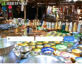 Africansoko.com(African Market Place) Screenshot