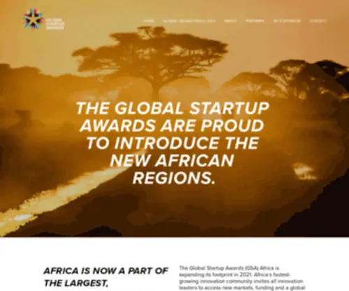 Africanstartupawards.com(Global Startup Awards) Screenshot