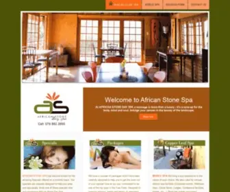 Africanstone.co.za(African Stone Day Spa) Screenshot