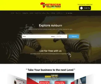 Africanyellowpagesusa.com(African Yellow Pages) Screenshot