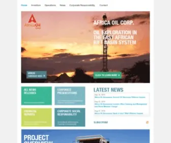 Africaoilcorp.com(Africa Oil Corp) Screenshot