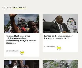Africaportal.org(The Africa Portal) Screenshot
