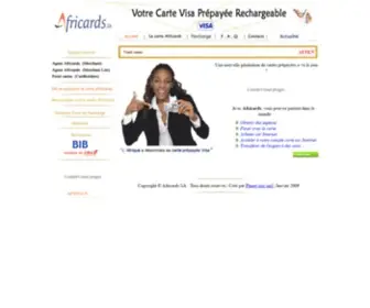 Africards-SA.com(Bienvenue sur le site officiel de AFRICARDS SA) Screenshot