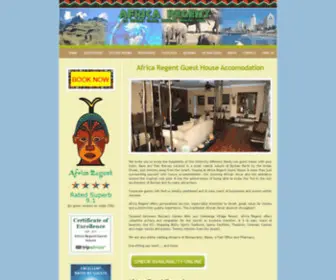 Africaregent.com(Durban Bed and Breakfast Accomodation) Screenshot