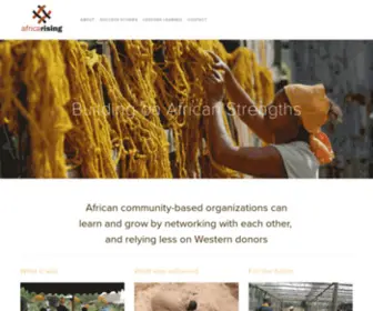 Africarising.org(Africa Rising) Screenshot
