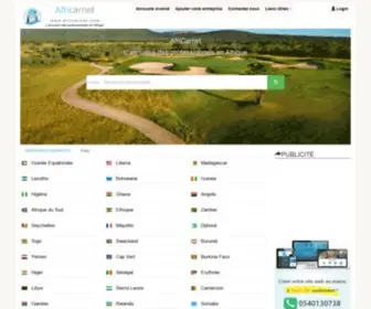 Africarnet.com(L'annuaire des professionnels en Afrique) Screenshot