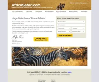 Africasafari.com(Africa Safaris) Screenshot