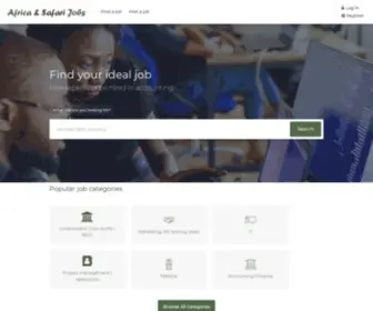 Africasafarijobs.com(Africa jobs & careers) Screenshot