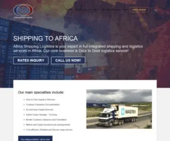 Africashippinglogistics.com(Shipping to Africa) Screenshot