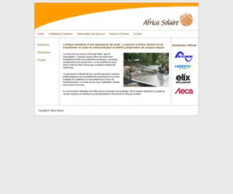 Africasolaire.com(Africa Solaire) Screenshot