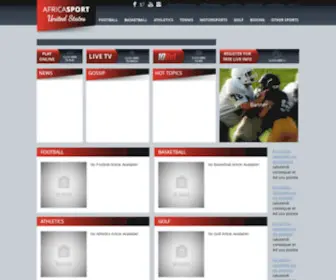 Africasport.net(Africa Sports) Screenshot