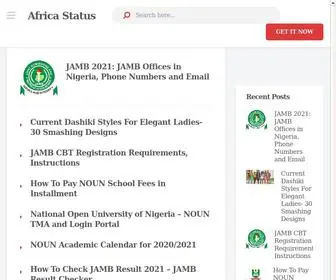 Africastatus.com(Africa news) Screenshot