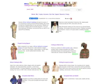 Africastyles.com(African Clothing and Fashion Attire for Men and Women) Screenshot