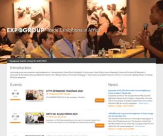 Africatradeshows.info(Expogroup Exhibitions & Conferences in Africa) Screenshot