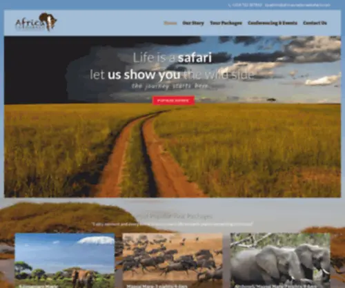 Africaunadornedsafaris.com(Africa) Screenshot