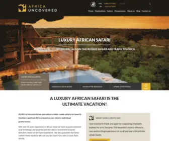 Africauncovered.com(Luxury African Safari) Screenshot