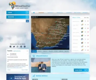 Africaweather.com(SA Weather Forecast) Screenshot