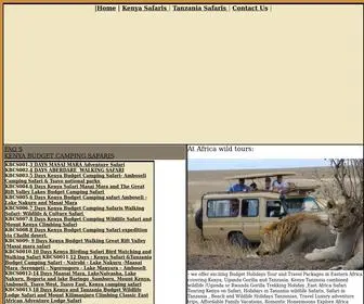 Africawildtours.com(Kenya budget camping safaris) Screenshot