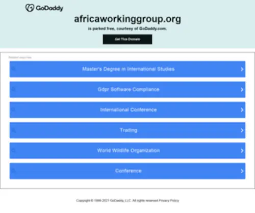 Africaworkinggroup.org(Africaworkinggroup) Screenshot