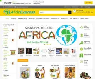 Africexpress.co.uk(Afro Caribbean e) Screenshot