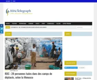 Africtelegraph.com(L'actualité du continent africain) Screenshot