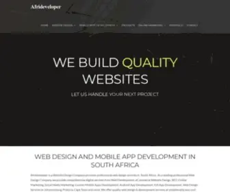 Afrideveloper.com(Web Design and Mobile App Development made easy) Screenshot