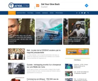 Afrik.tv(L'actualité de l'Afrique noire et du Maghreb) Screenshot