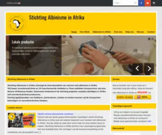 Afrikaansealbinos.nl(Stichting Albinisme in Afrika) Screenshot