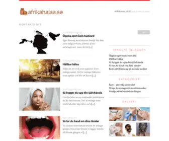 Afrikahalsa.se(Naturlig hudvård och hårvård från Afrikahälsa) Screenshot