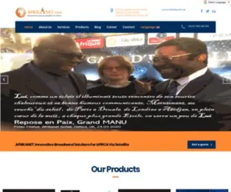 Afrikanet.com(Internet by satellite in Africa) Screenshot