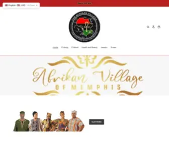 Afrikanvillageofmemphis.com(Afrikan Village of Memphis Store) Screenshot