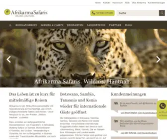 Afrikarma.de(Safaris in Afrika) Screenshot
